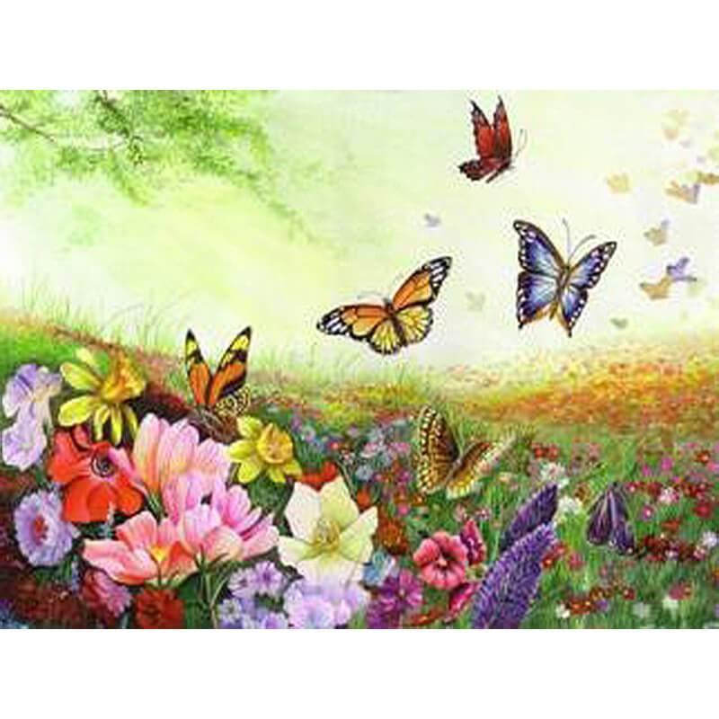 Vliegende vlinders - Diamond Painting