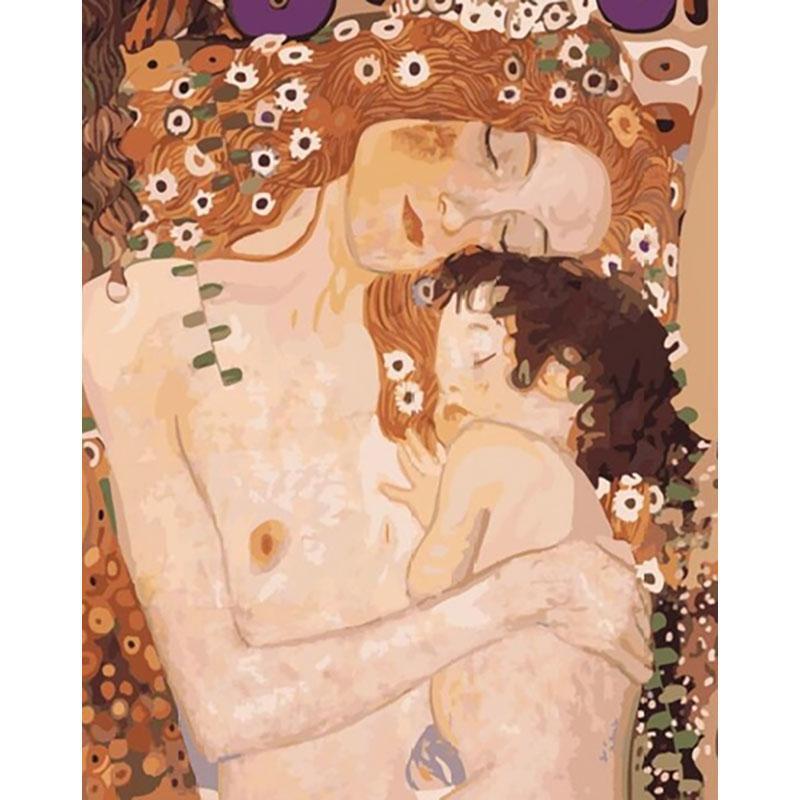 Moeder En Kind - Gustav Klimt - Diamond Painting