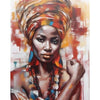 Jonge abstracte vrouw - Diamond Painting