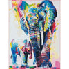 Moeder en baby olifant - Diamond Painting