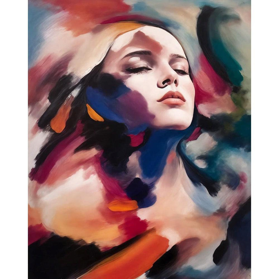 Abstracte dame - Diamond Painting