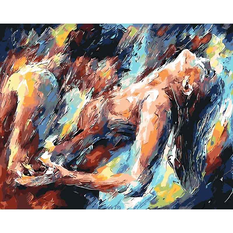 Verliefd jong stel - Diamond Painting