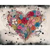 Abstract hart - Diamond Painting
