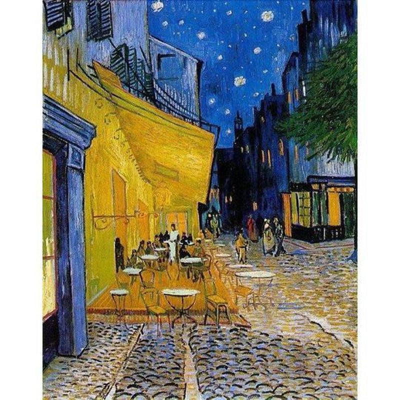 Caféterras bij nacht | Vincent van Gogh - Diamond Painting
