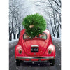 Auto met kerstboom - Diamond Painting