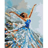 Blauwe ballerina - Diamond Painting