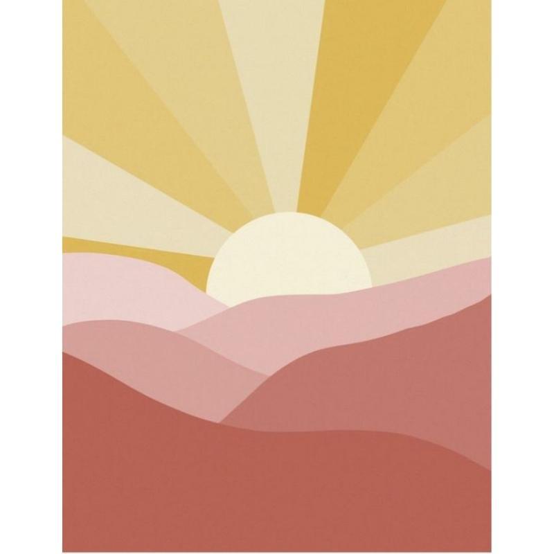 Beginners zonsondergang 2 - Diamond Painting
