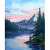 Bergen bij meer - Diamond Painting