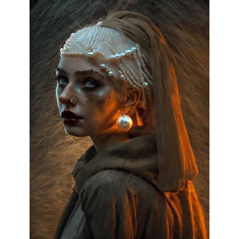 Meisje met de parel - Halloween - Diamond Painting