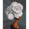 Vrouw met Bloemenhaar - Diamond Painting