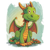 Groene Draak - Diamond Painting