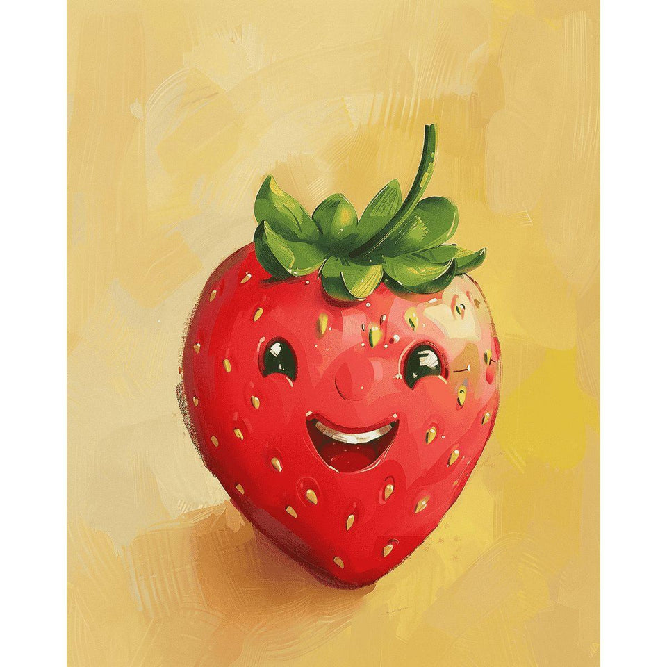 Blije Aardbei - Diamond Painting