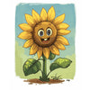 Blije Zonnebloem - Diamond Painting