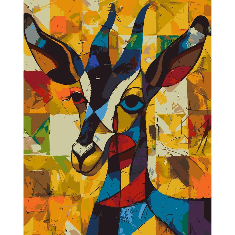 Abstracte Hert - Diamond Painting