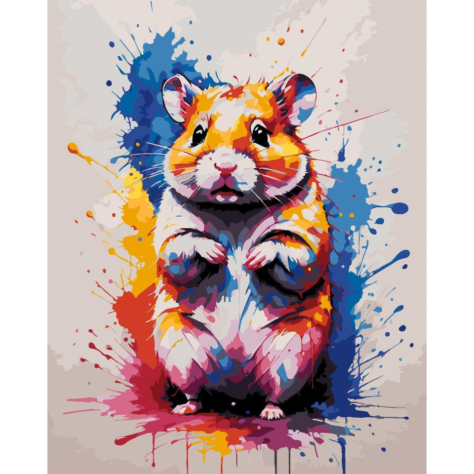 Hamster - Color Splash - Diamond Painting