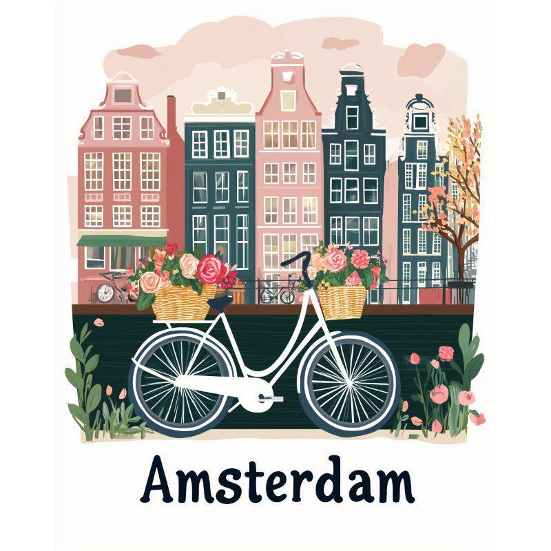 Amsterdam - Reisposter - Diamond Painting