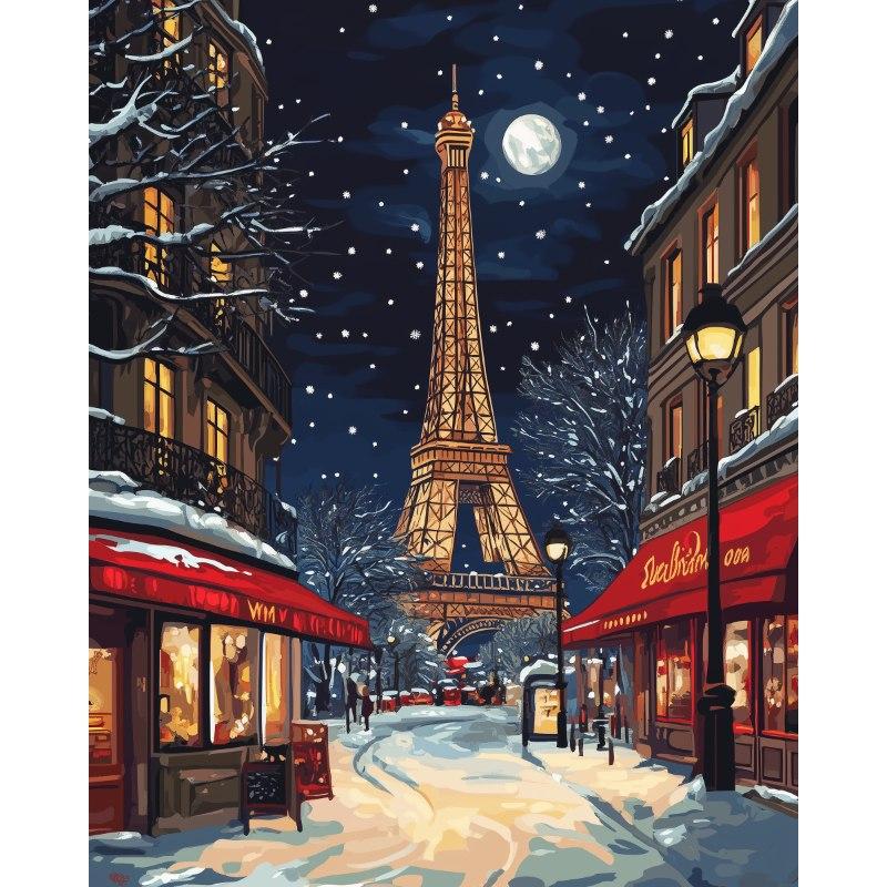 Kerstmis in Parijs - Diamond Painting