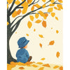 Jongen onder de herfstboom - Kort project - Diamond Painting