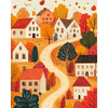 Herfst in het dorpje - Diamond Painting