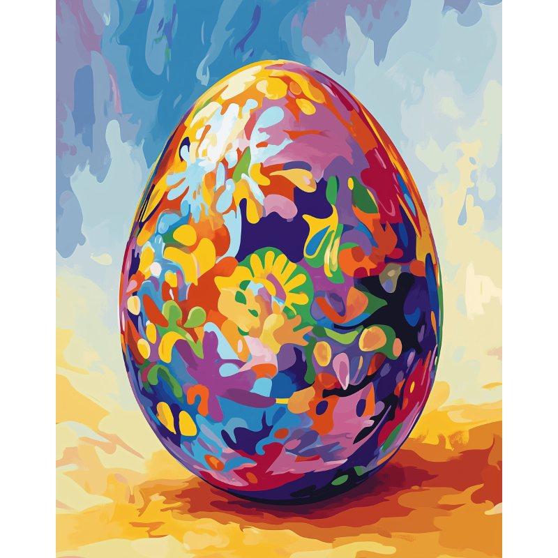 Kleurrijk paasei - Diamond Painting