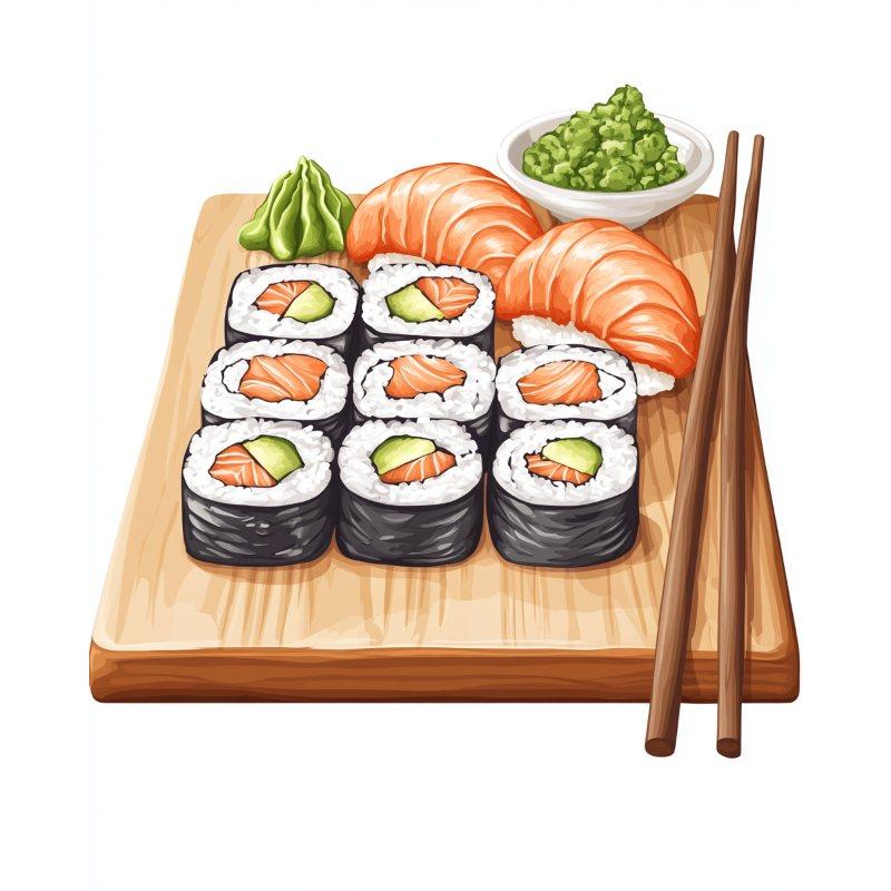 Sushi Plaat - Diamond Painting