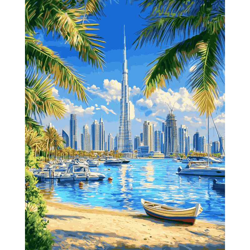 Burj Khalifa Dubai - Diamond Painting