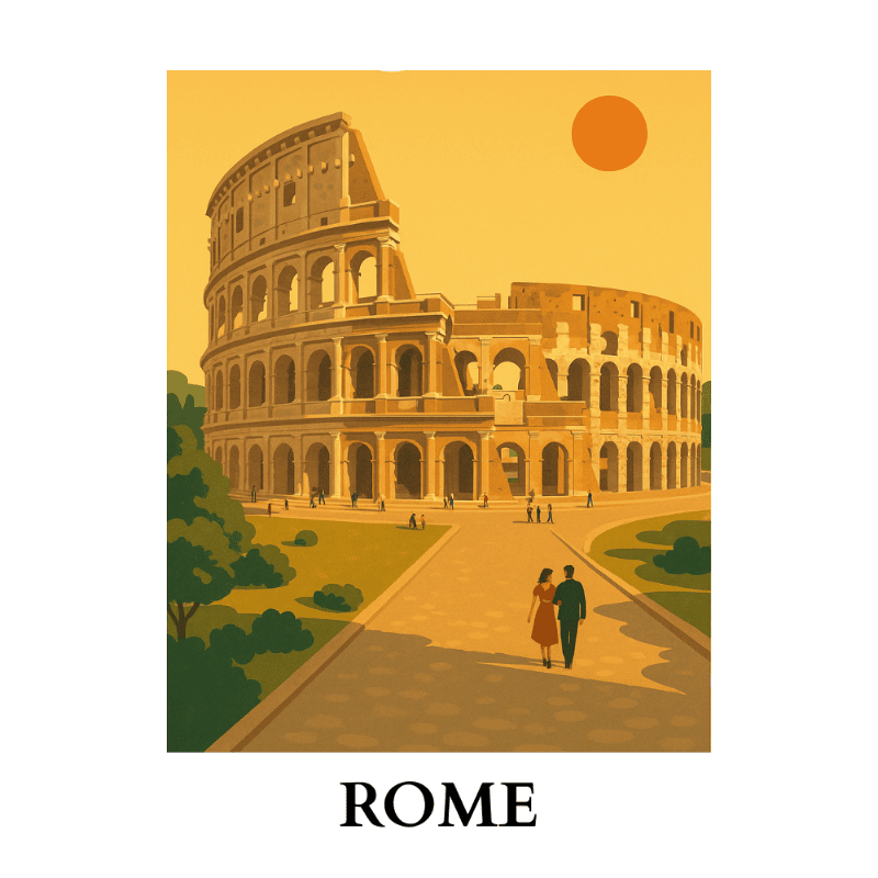 Reisposter - Rome - Diamond Painting