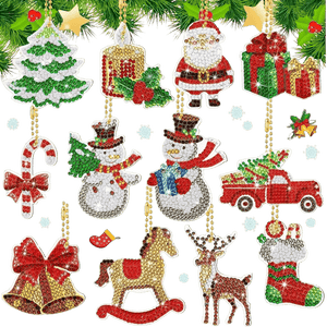 Kerst sleutelhangers - 12 Stuks