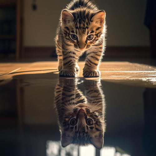Kitten reflectie