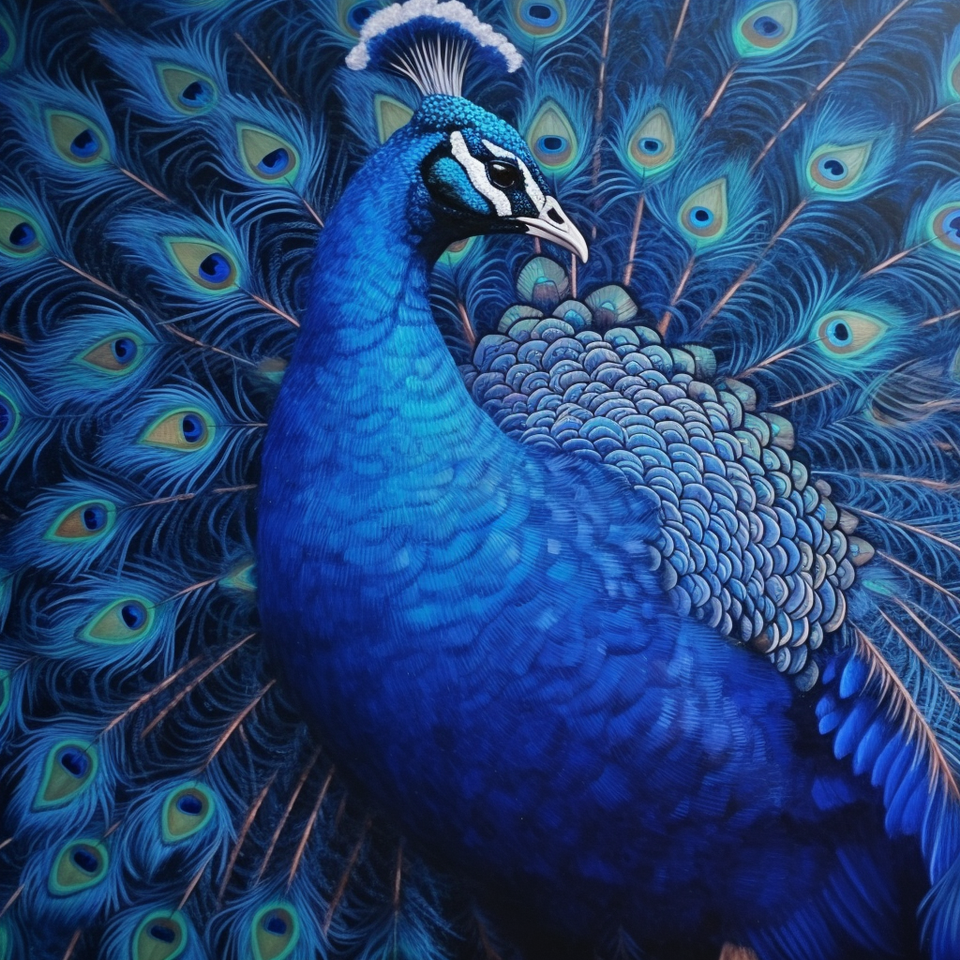 Blauwe Pauw