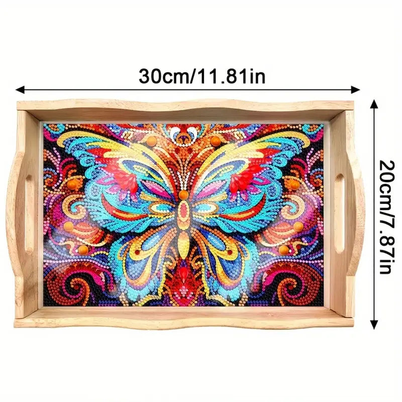 Diamond Painting Dienblad - Vlinder