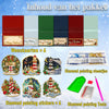 Parel Diamond Painting Kerstkaarten - Winter Vuurtoren Set