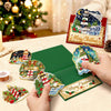 Parel Diamond Painting Kerstkaarten - Winter Vuurtoren Set