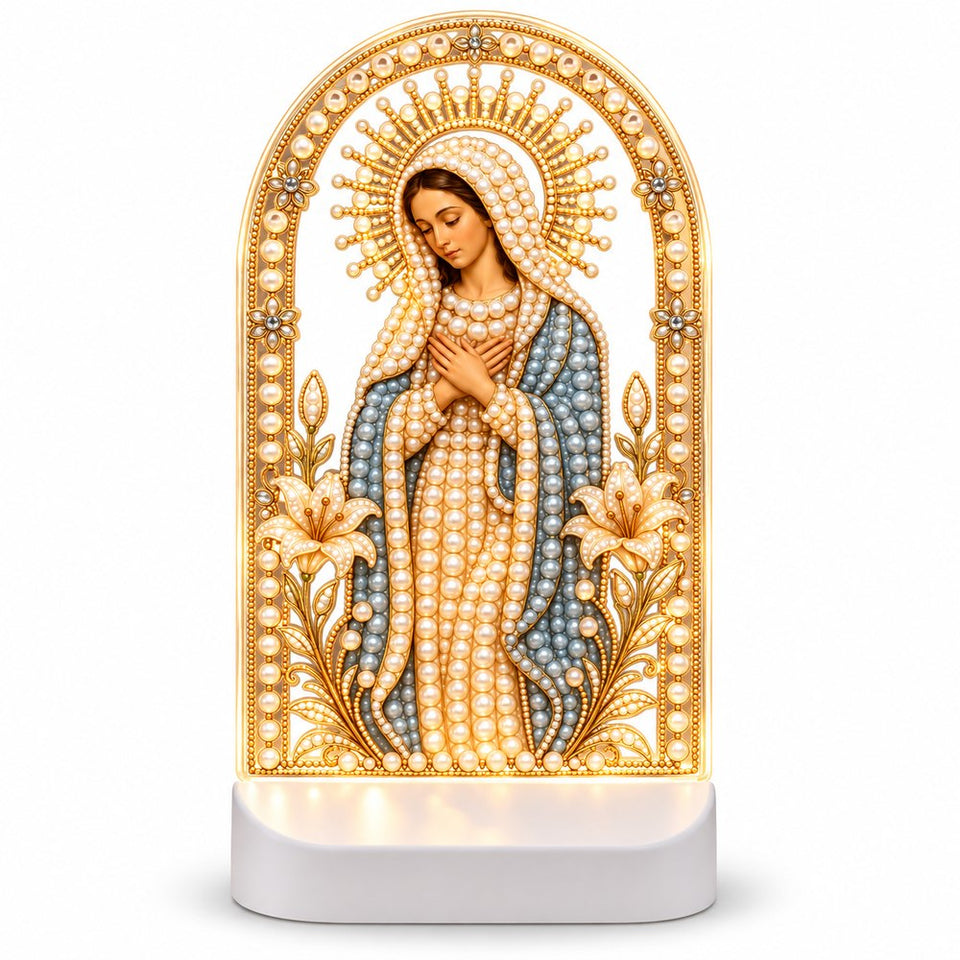Diamond Painting Nachtlamp - Heilige Maria