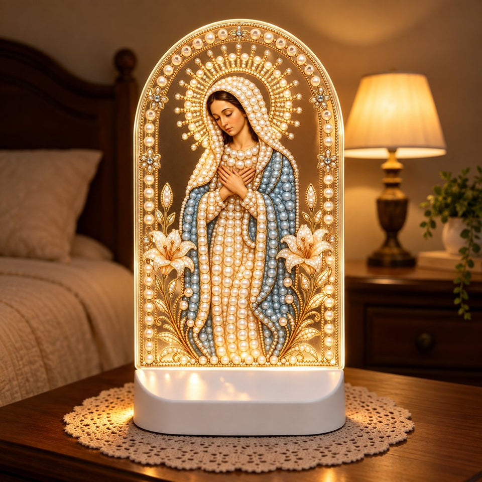 Diamond Painting Nachtlamp - Heilige Maria