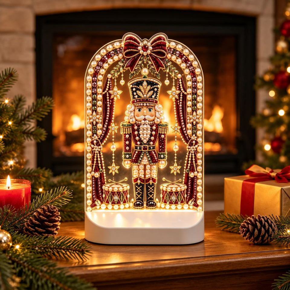 Diamond Painting Nachtlamp - Kerstnotenkraker