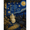 Schommel in het maanlicht - Premium Parel Diamond Painting - Diamond Painting