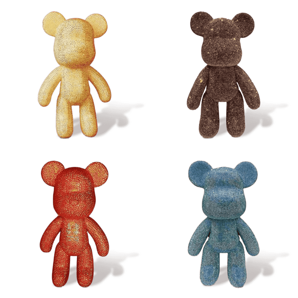 Diamond Painting 3D Teddybeer - 4 Kleuren