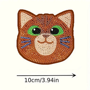 Diamond Painting Kat Onderzetters | 8 Stuks
