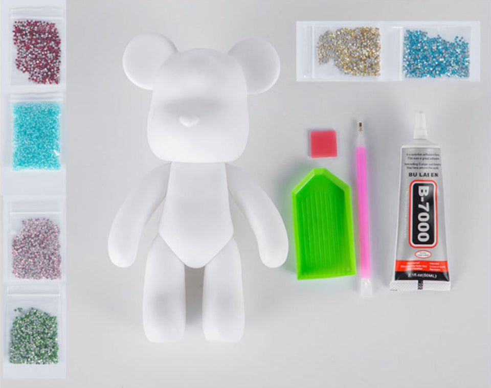 Diamond Painting 3D Teddybeer - 4 Kleuren
