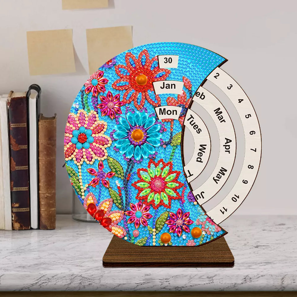 Diamond Painting Eeuwige Kalender | Zonnebloemen