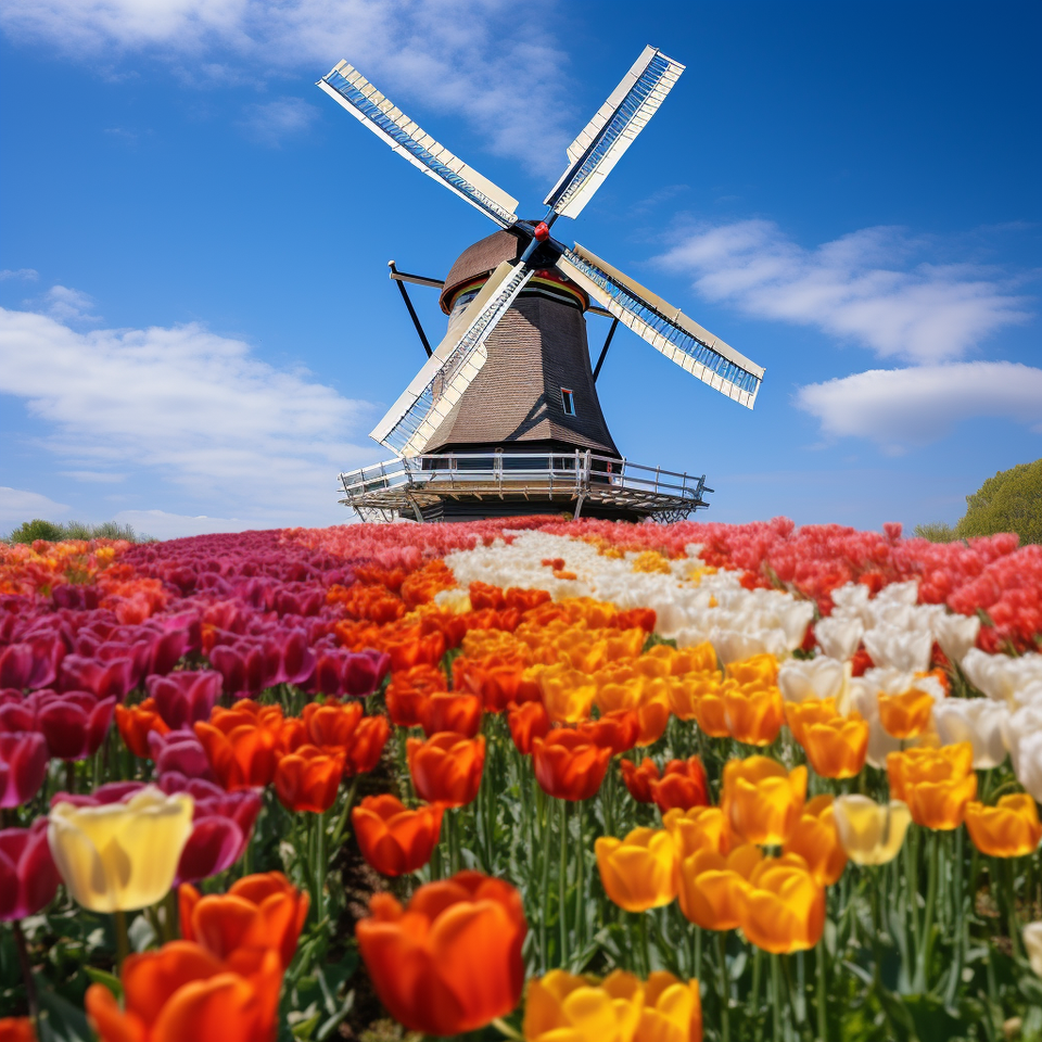 Windmolen - Bloemen