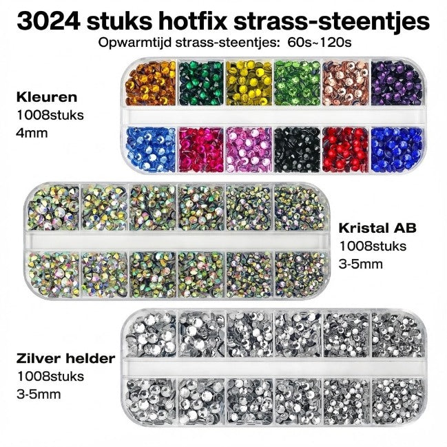 Elektrische Hotfix Applicator Pen - Met Strass Steentjes