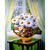 Madeliefjes In Vaas | Diamond Painting