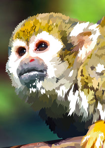 Doodshoofdaap | Exclusieve Diamond Painting
