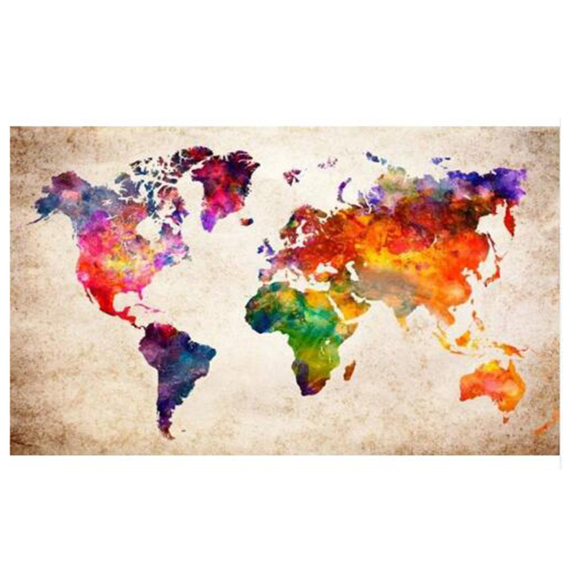 Wereldkaart | Diamond Painting