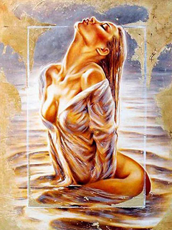 Vrouw In Water