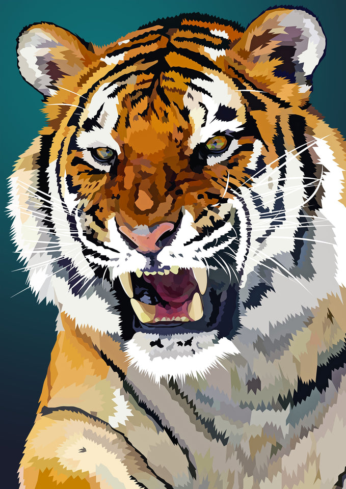 Tijger | Exclusieve Diamond Painting