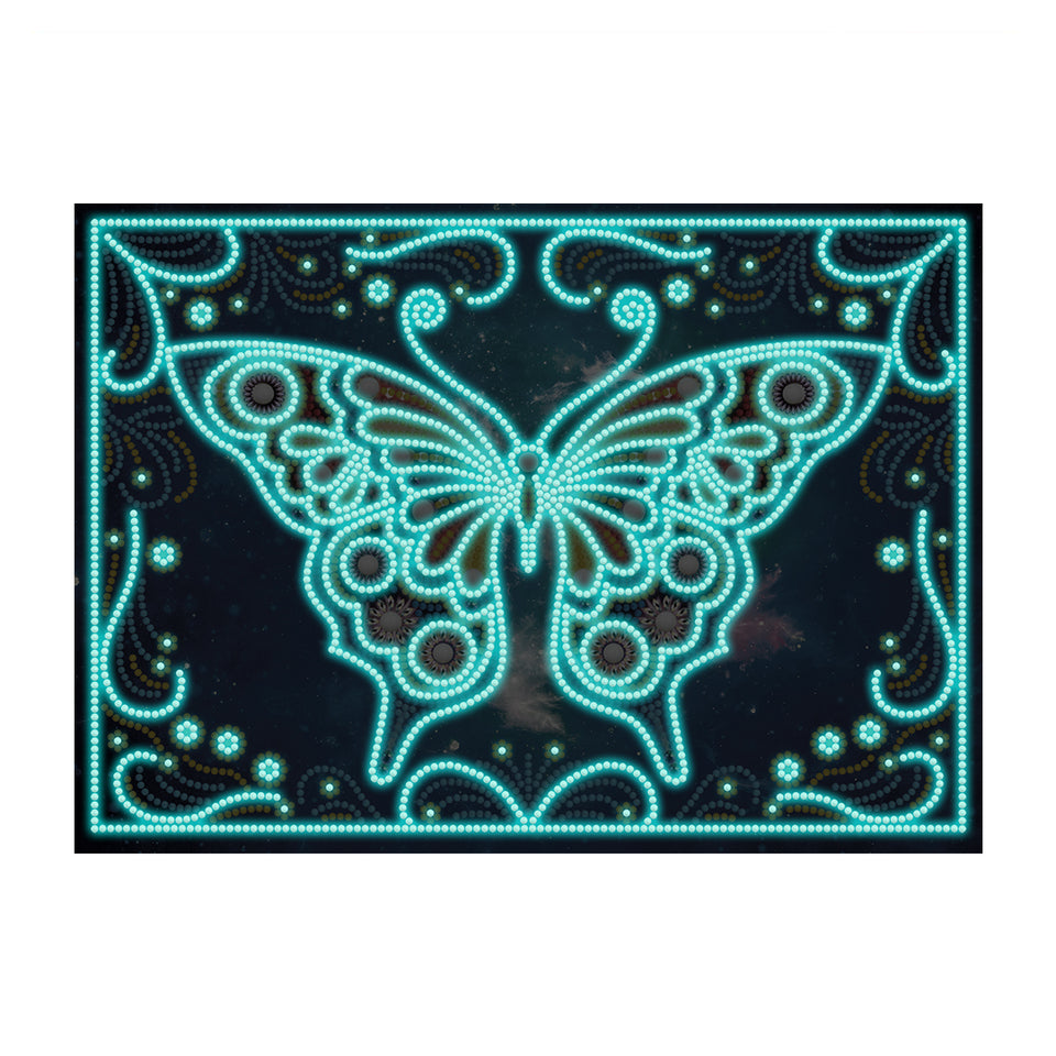 Vlinder Glow In The Dark | Diamond Painting