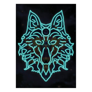 Wolf Glow In The Dark | Diamond Painting